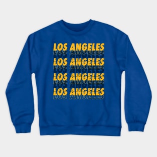 Los Angeles - Echo Graphic on Blue Crewneck Sweatshirt